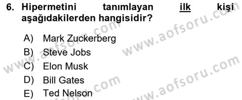 Web Grafik Tasarımı Dersi 2017 - 2018 Yılı (Vize) Ara Sınav Soruları 6. Soru