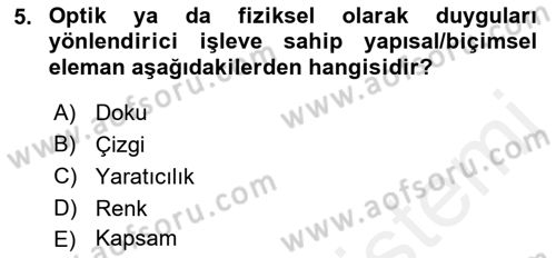 Web Grafik Tasarımı Dersi 2018 - 2019 Yılı (Vize) Ara Sınav Soruları 5. Soru