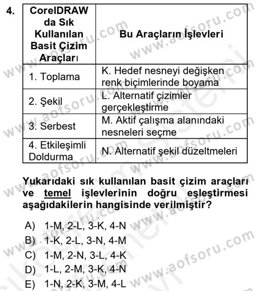 Web Grafik Tasarımı Dersi 2018 - 2019 Yılı (Final) Dönem Sonu Sınav Soruları 4. Soru