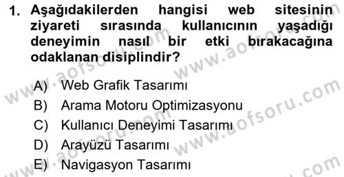 Web Grafik Tasarımı Dersi 2022 - 2023 Yılı Yaz Okulu Sınav Soruları 1. Soru