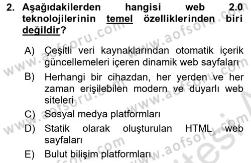 Web Grafik Tasarımı Dersi 2022 - 2023 Yılı Yaz Okulu Sınav Soruları 2. Soru