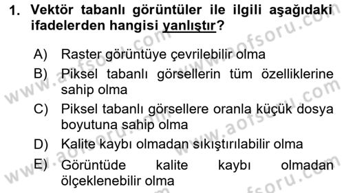Web Grafik Tasarımı Dersi 2023 - 2024 Yılı (Vize) Ara Sınav Soruları 1. Soru