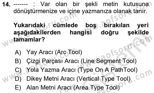 Web Grafik Tasarımı Dersi 2023 - 2024 Yılı (Vize) Ara Sınav Soruları 14. Soru