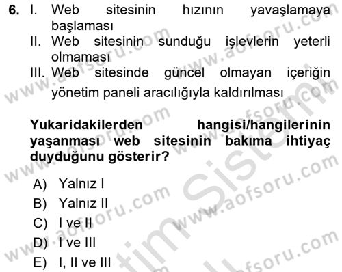 Web Grafik Tasarımı Dersi 2023 - 2024 Yılı (Vize) Ara Sınav Soruları 6. Soru