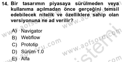 Web Grafik Tasarımı Dersi 2023 - 2024 Yılı (Final) Dönem Sonu Sınav Soruları 14. Soru