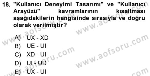 Web Grafik Tasarımı Dersi 2023 - 2024 Yılı (Final) Dönem Sonu Sınav Soruları 18. Soru