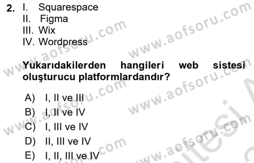 Web Grafik Tasarımı Dersi 2023 - 2024 Yılı (Final) Dönem Sonu Sınav Soruları 2. Soru