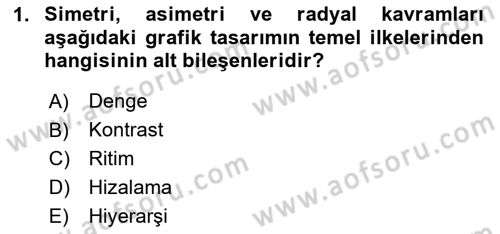 Web Grafik Tasarımı Dersi 2023 - 2024 Yılı Yaz Okulu Sınav Soruları 1. Soru