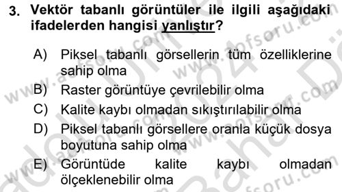 Web Grafik Tasarımı Dersi 2024 - 2025 Yılı (Vize) Ara Sınav Soruları 3. Soru