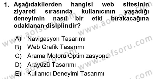 Web Grafik Tasarımı Dersi 2024 - 2025 Yılı (Final) Dönem Sonu Sınav Soruları 1. Soru