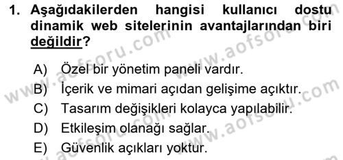 Web Grafik Tasarımı Dersi 2024 - 2025 Yılı Yaz Okulu Sınav Soruları 1. Soru
