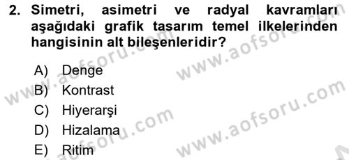 Web Grafik Tasarımı Dersi 2024 - 2025 Yılı Yaz Okulu Sınav Soruları 2. Soru