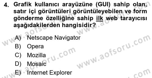 Web Grafik Tasarımı Dersi 2025 - 2026 Yılı (Vize) Ara Sınav Soruları 4. Soru