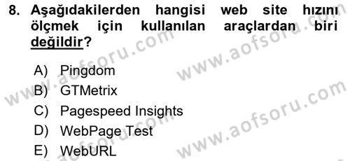Web Grafik Tasarımı Dersi 2025 - 2026 Yılı (Vize) Ara Sınav Soruları 8. Soru