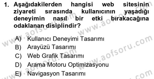 Web Grafik Tasarımı Dersi 2025 - 2026 Yılı (Final) Dönem Sonu Sınav Soruları 1. Soru