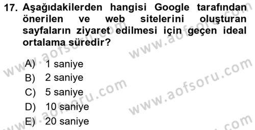 Web Grafik Tasarımı Dersi 2025 - 2026 Yılı (Final) Dönem Sonu Sınav Soruları 17. Soru