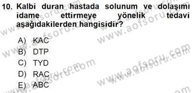 Bakım Elemanı Yetiştirme Ve Geliştirme 1 Dersi 2015 - 2016 Yılı (Final) Dönem Sonu Sınav Soruları 10. Soru