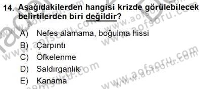 Bakım Elemanı Yetiştirme Ve Geliştirme 1 Dersi 2015 - 2016 Yılı (Final) Dönem Sonu Sınav Soruları 14. Soru