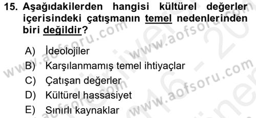 Bakım Elemanı Yetiştirme Ve Geliştirme 1 Dersi 2016 - 2017 Yılı (Final) Dönem Sonu Sınav Soruları 15. Soru