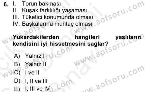 Bakım Elemanı Yetiştirme Ve Geliştirme 1 Dersi 2017 - 2018 Yılı (Final) Dönem Sonu Sınav Soruları 6. Soru