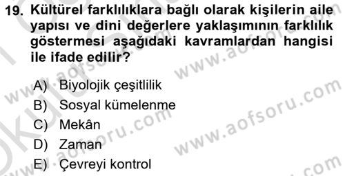 Bakım Elemanı Yetiştirme Ve Geliştirme 1 Dersi 2020 - 2021 Yılı Yaz Okulu Sınavı 19. Soru