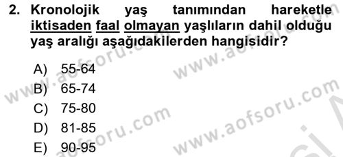 Bakım Elemanı Yetiştirme Ve Geliştirme 1 Dersi 2020 - 2021 Yılı Yaz Okulu Sınavı 2. Soru