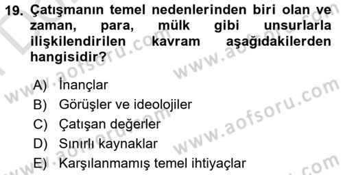 Bakım Elemanı Yetiştirme Ve Geliştirme 1 Dersi 2021 - 2022 Yılı (Final) Dönem Sonu Sınav Soruları 19. Soru
