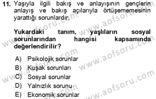 Bakım Elemanı Yetiştirme Ve Geliştirme 1 Dersi 2024 - 2025 Yılı (Final) Dönem Sonu Sınav Soruları 11. Soru