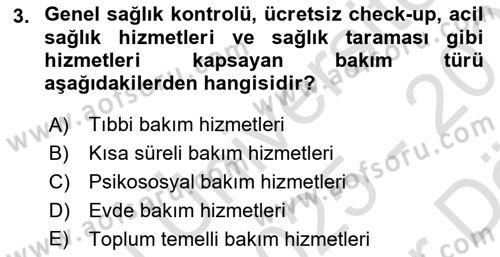 Bakım Elemanı Yetiştirme Ve Geliştirme 1 Dersi 2025 - 2026 Yılı (Vize) Ara Sınav Soruları 3. Soru