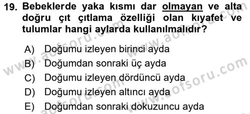 Bakım Elemanı Yetiştirme Ve Geliştirme 2 Dersi 2015 - 2016 Yılı (Vize) Ara Sınav Soruları 19. Soru