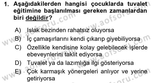 Bakım Elemanı Yetiştirme Ve Geliştirme 2 Dersi 2015 - 2016 Yılı (Final) Dönem Sonu Sınav Soruları 1. Soru