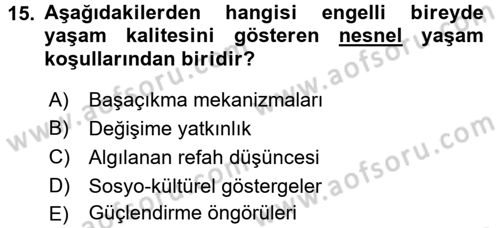 Bakım Elemanı Yetiştirme Ve Geliştirme 2 Dersi 2015 - 2016 Yılı (Final) Dönem Sonu Sınav Soruları 15. Soru
