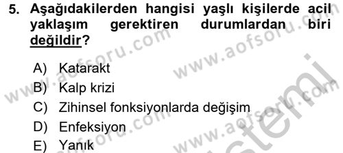 Bakım Elemanı Yetiştirme Ve Geliştirme 2 Dersi 2016 - 2017 Yılı (Vize) Ara Sınav Soruları 5. Soru