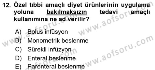 Bakım Elemanı Yetiştirme Ve Geliştirme 2 Dersi 2017 - 2018 Yılı (Final) Dönem Sonu Sınav Soruları 12. Soru