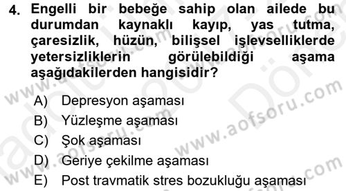 Bakım Elemanı Yetiştirme Ve Geliştirme 2 Dersi 2017 - 2018 Yılı (Final) Dönem Sonu Sınav Soruları 4. Soru