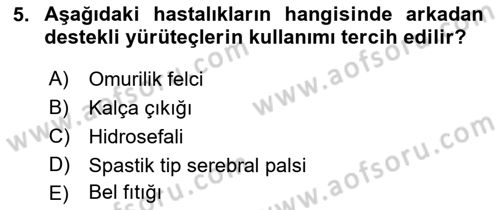 Bakım Elemanı Yetiştirme Ve Geliştirme 2 Dersi 2018 - 2019 Yılı (Final) Dönem Sonu Sınav Soruları 5. Soru