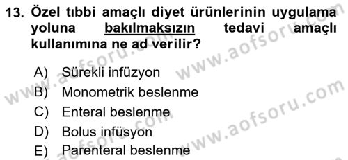 Bakım Elemanı Yetiştirme Ve Geliştirme 2 Dersi 2018 - 2019 Yılı Yaz Okulu Sınav Soruları 13. Soru
