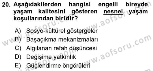 Bakım Elemanı Yetiştirme Ve Geliştirme 2 Dersi 2018 - 2019 Yılı Yaz Okulu Sınav Soruları 20. Soru