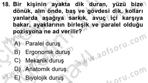 Bakım Elemanı Yetiştirme Ve Geliştirme 2 Dersi 2021 - 2022 Yılı Yaz Okulu Sınav Soruları 18. Soru