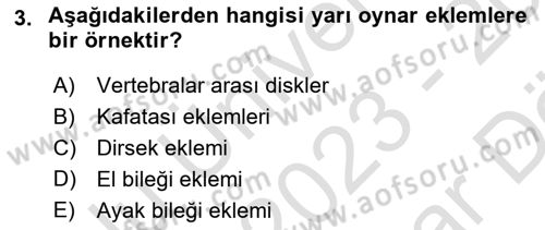 Bakım Elemanı Yetiştirme Ve Geliştirme 2 Dersi 2023 - 2024 Yılı (Vize) Ara Sınav Soruları 3. Soru