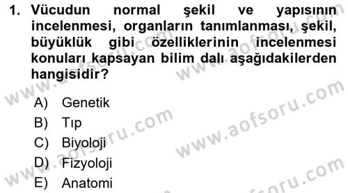 Bakım Elemanı Yetiştirme Ve Geliştirme 2 Dersi 2023 - 2024 Yılı (Final) Dönem Sonu Sınav Soruları 1. Soru