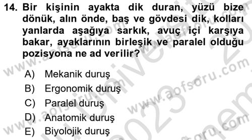 Bakım Elemanı Yetiştirme Ve Geliştirme 2 Dersi 2023 - 2024 Yılı (Final) Dönem Sonu Sınav Soruları 14. Soru