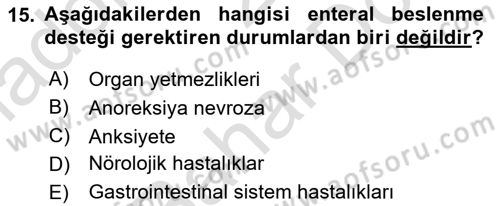 Bakım Elemanı Yetiştirme Ve Geliştirme 2 Dersi 2023 - 2024 Yılı (Final) Dönem Sonu Sınav Soruları 15. Soru