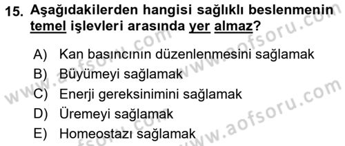 Bakım Elemanı Yetiştirme Ve Geliştirme 2 Dersi 2023 - 2024 Yılı Yaz Okulu Sınav Soruları 15. Soru