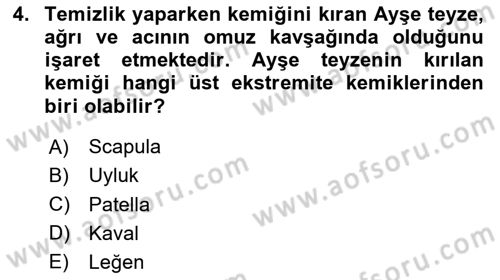 Bakım Elemanı Yetiştirme Ve Geliştirme 2 Dersi 2023 - 2024 Yılı Yaz Okulu Sınav Soruları 4. Soru