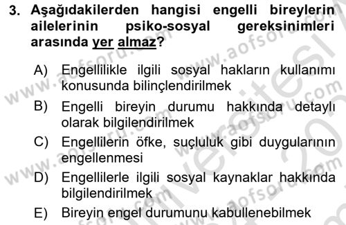 Bakım Elemanı Yetiştirme Ve Geliştirme 2 Dersi 2024 - 2025 Yılı (Final) Dönem Sonu Sınav Soruları 3. Soru