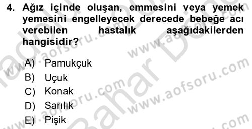Bakım Elemanı Yetiştirme Ve Geliştirme 2 Dersi 2024 - 2025 Yılı (Final) Dönem Sonu Sınav Soruları 4. Soru