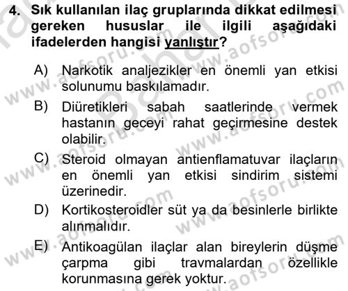 Bakım Elemanı Yetiştirme Ve Geliştirme 2 Dersi 2025 - 2026 Yılı (Final) Dönem Sonu Sınav Soruları 4. Soru