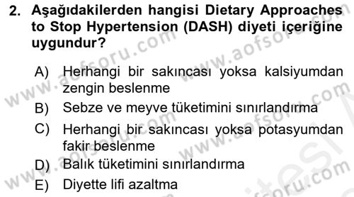 Yaşlılarda Görülebilecek Sorunlar Ve Bakım Hizmetleri Dersi 2018 - 2019 Yılı (Final) Dönem Sonu Sınav Soruları 2. Soru