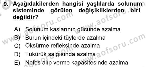Psiko-Sosyal Rehabilitasyon Dersi 2016 - 2017 Yılı (Vize) Ara Sınav Soruları 9. Soru